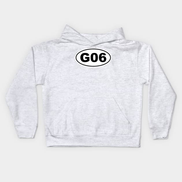 G06 Chassis Code Marathon Style Kids Hoodie by NickShirrell